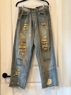 NWT RARE, SOLD OUT Magnolia Pearl Cotton Miner Denims from Free People